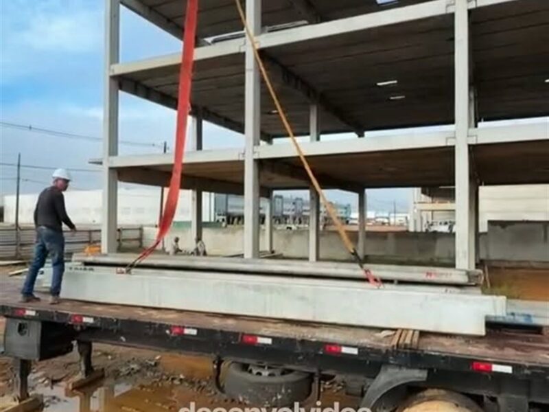 Obra industrial executada pela ReconstruArte